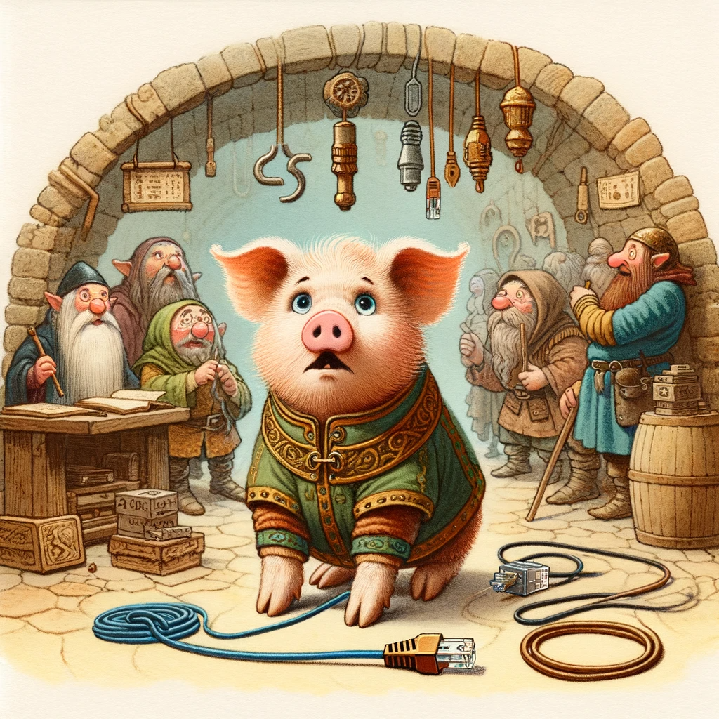 lui, c'est le porc dans le dos duquel l'Elfe tente de planter son RJ45 (mais quel connard cet Elfe)
